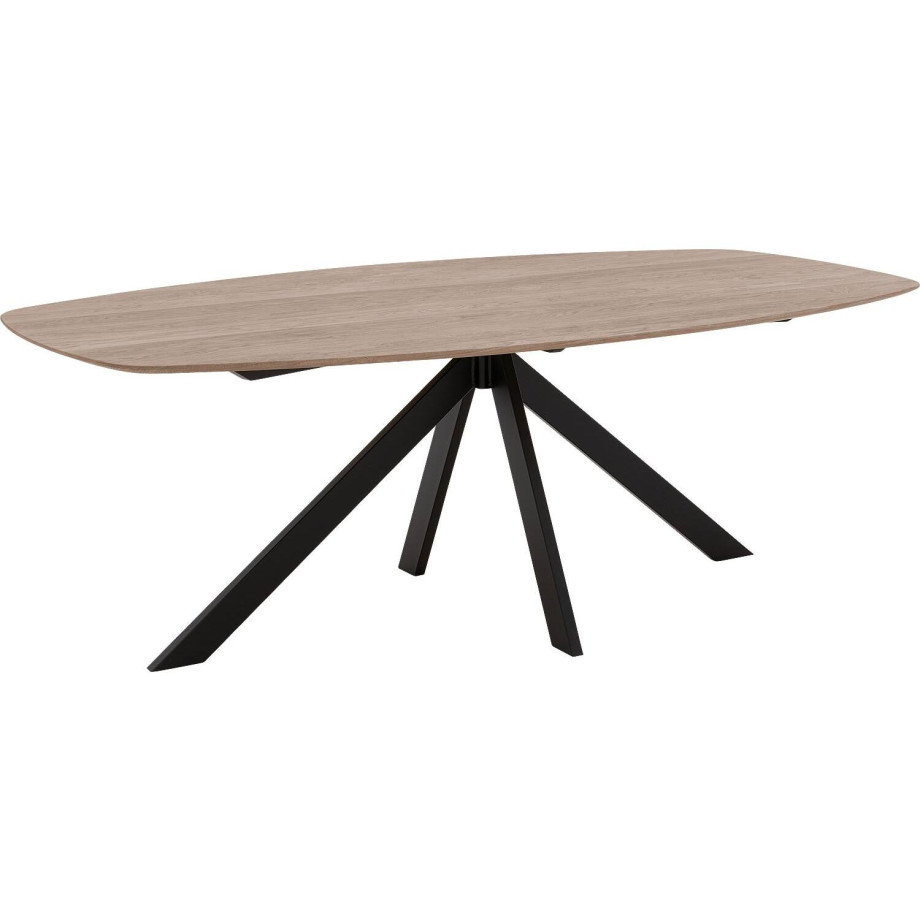 Goossens Excellent Eettafel Floyd, Semi ovaal 240 x 120 cm afbeelding 1