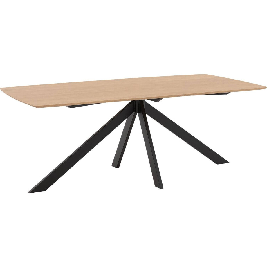 Goossens Excellent Eettafel Floyd, Semi rechthoekig 200 x 100 cm afbeelding 1