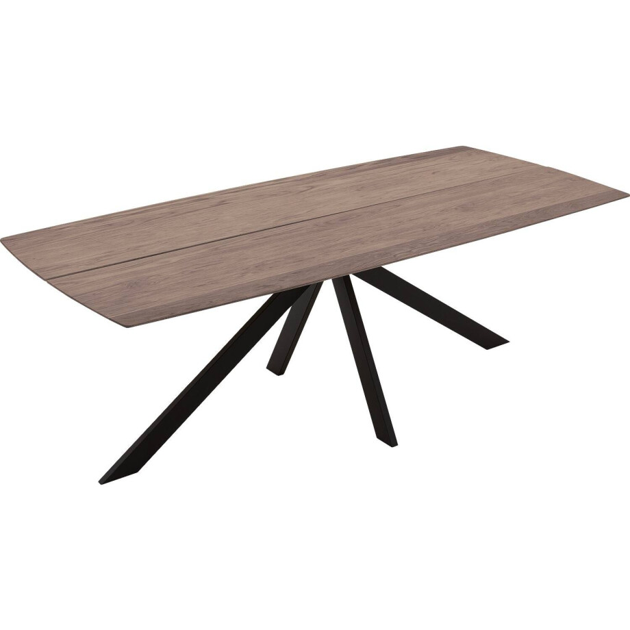 Goossens Excellent Eettafel Floyd, Semi rechthoekig 220 x 100 cm met split Goossens Excellent Eettafel Floyd, Semi rechthoekig 220 x 100 cm met split afbeelding 1