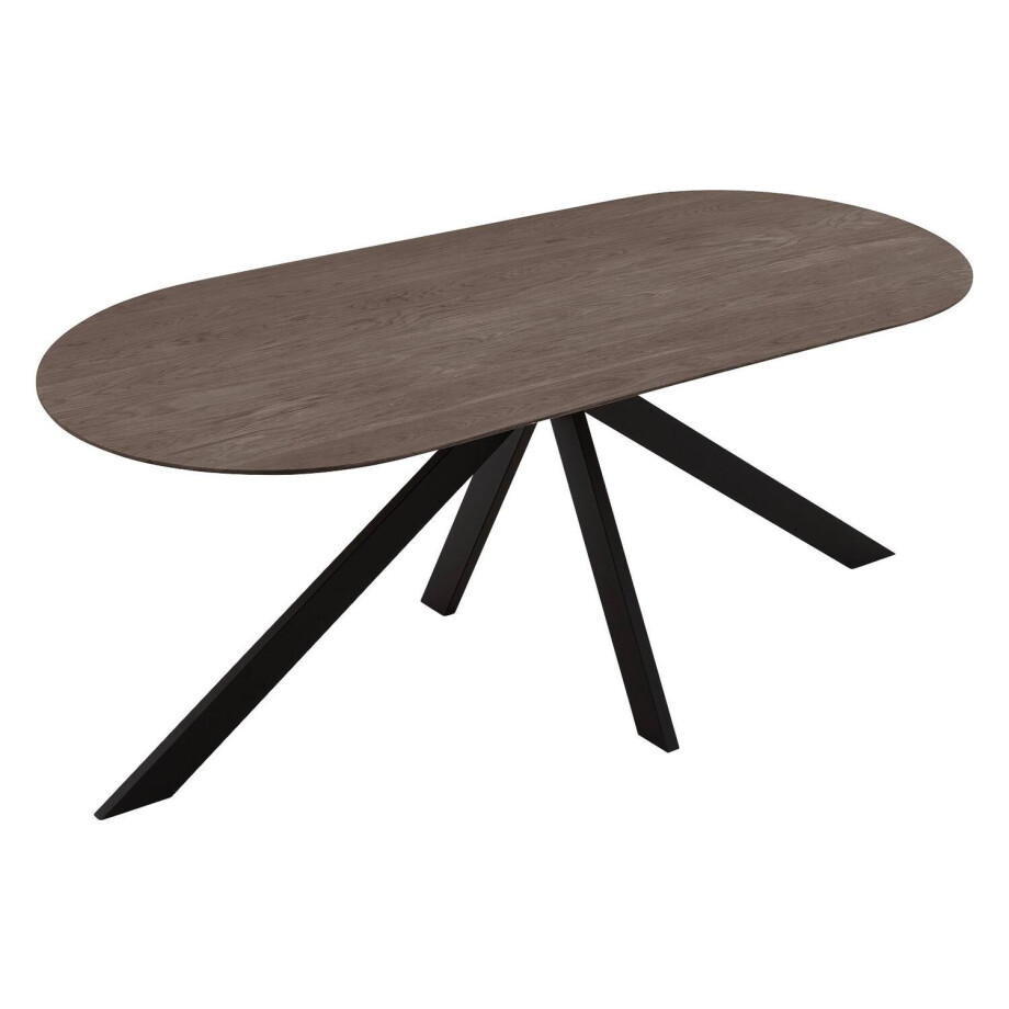 Goossens Excellent Eettafel Uniek, Semi rond 180 x 100 cm afbeelding 1