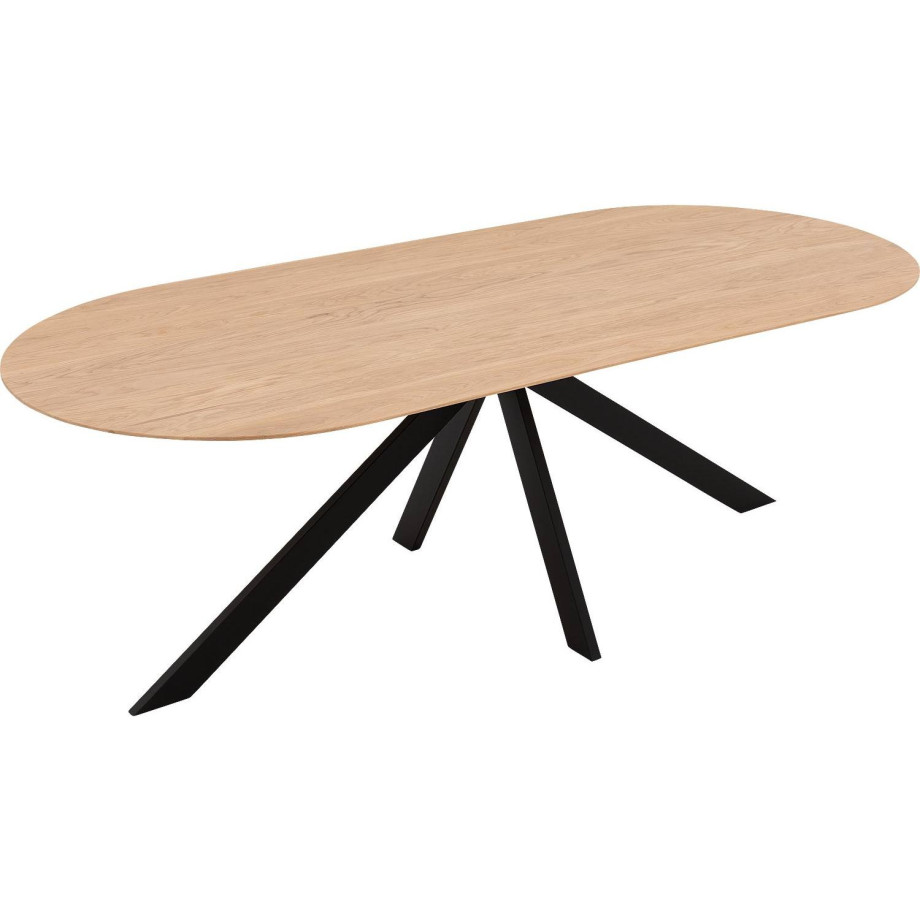 Goossens Excellent Eettafel Floyd, Semi rond 240 x 100 cm afbeelding 1