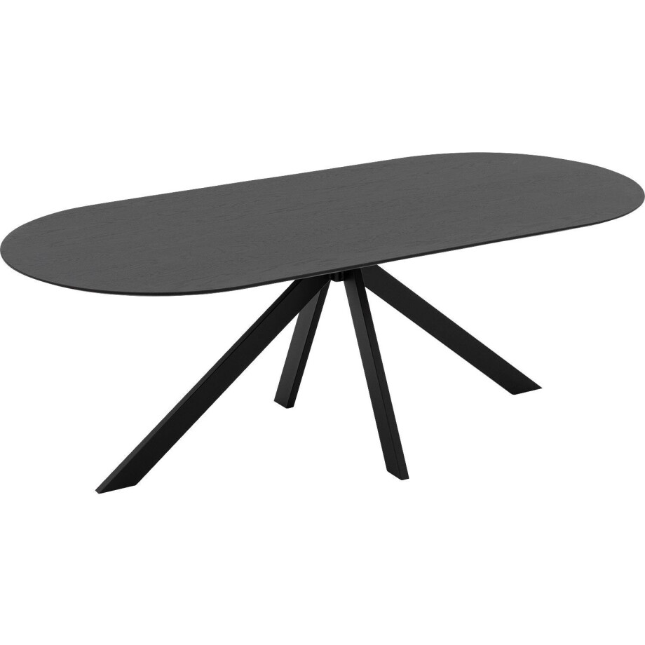 Goossens Excellent Eettafel Uniek, Semi rond 220 x 100 cm afbeelding 1