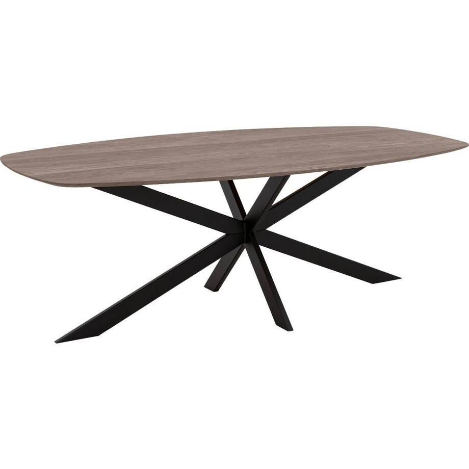 Goossens Excellent Eettafel Floyd, Semi ovaal 240 x 120 cm afbeelding 1