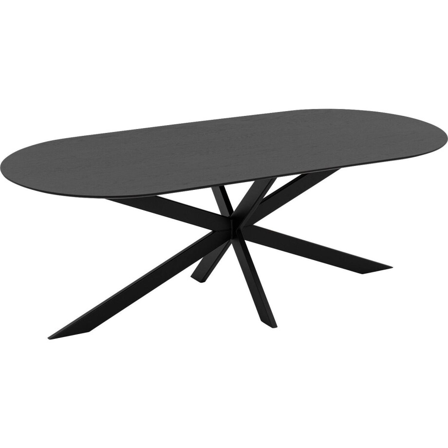 Goossens Excellent Eettafel Uniek, Semi rond 240 x 100 cm afbeelding 1