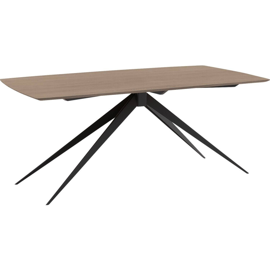 Goossens Excellent Eettafel Floyd, Semi rechthoekig 180 x 100 cm afbeelding 1