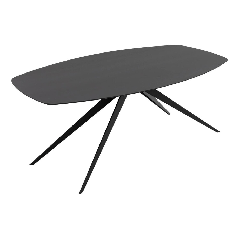 Goossens Excellent Eettafel Floyd, Semi ovaal 200 x 110 cm afbeelding 1