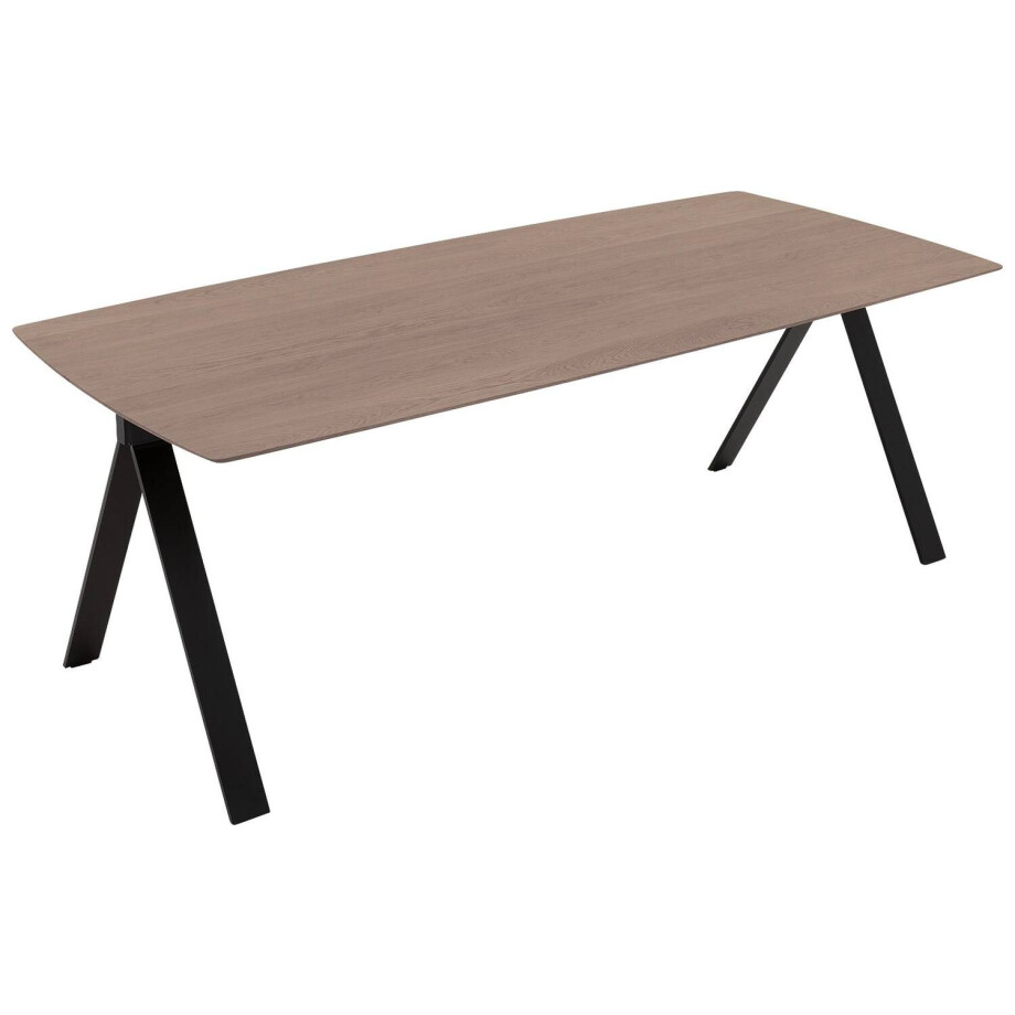 Goossens Excellent Eettafel Floyd, Semi rechthoekig 180 x 100 cm afbeelding 1