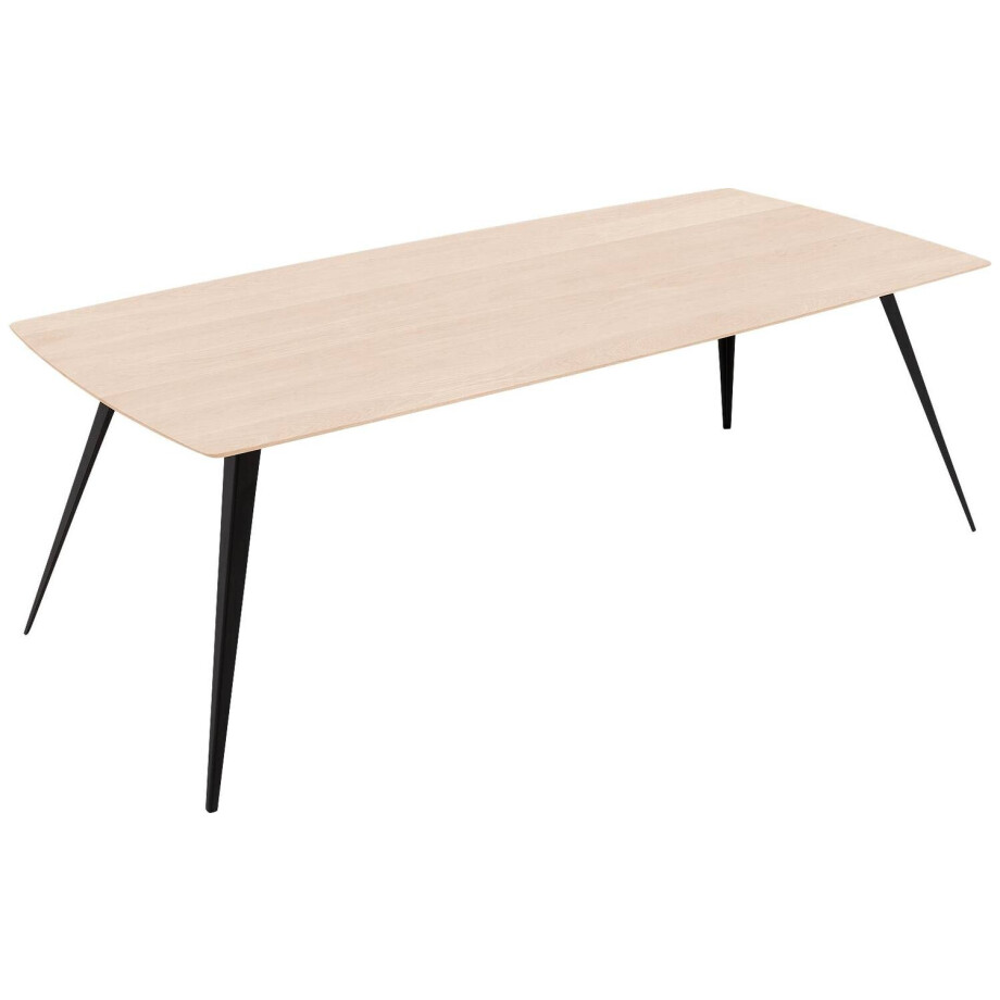 Goossens Excellent Eettafel Floyd, Semi rechthoekig 180 x 100 cm afbeelding 1