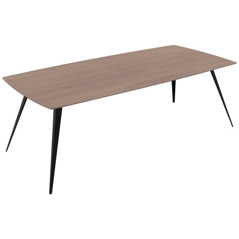 Goossens Excellent Eettafel Floyd, Semi rechthoekig 180 x 100 cm afbeelding 1