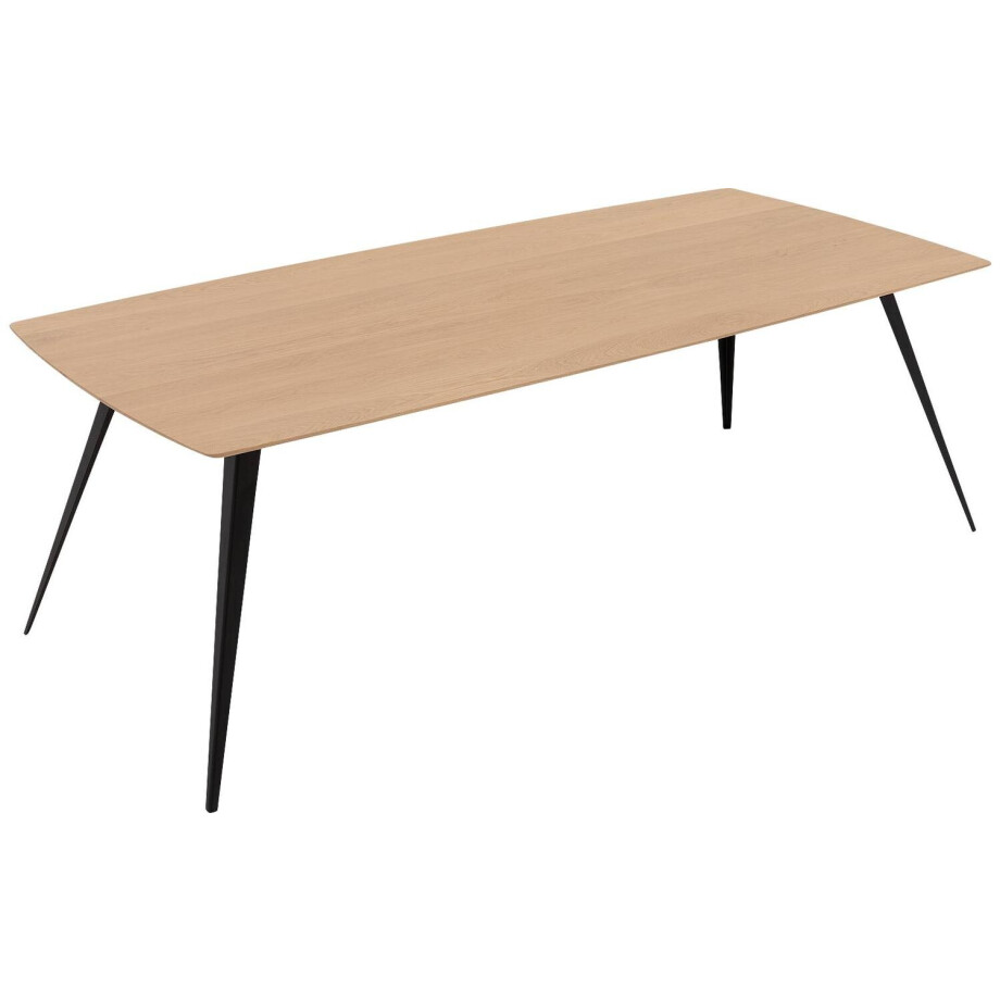 Goossens Excellent Eettafel Floyd, Semi rechthoekig 200 x 100 cm afbeelding 1