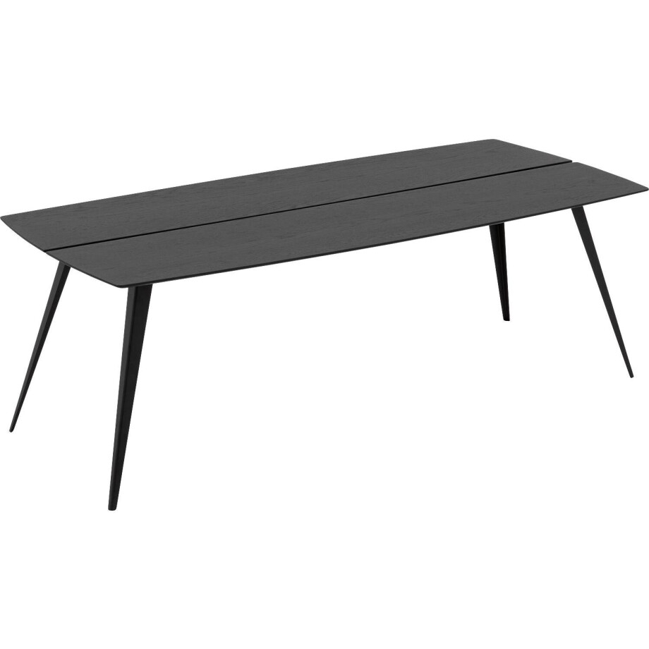 Goossens Excellent Eettafel Floyd, Semi rechthoekig 240 x 100 cm met split afbeelding 1