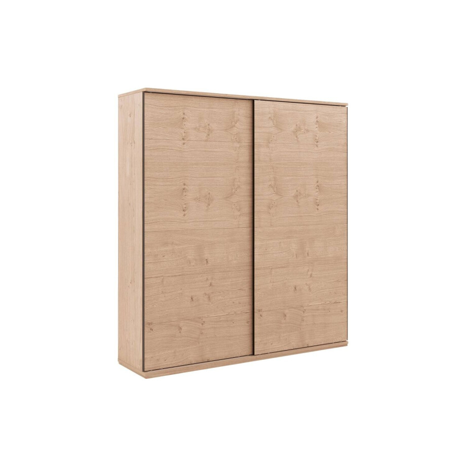 Goossens Excellent Kledingkast Nature, 200 cm breed, 223 cm hoog, 2 hout schuifdeuren Goossens Excellent Kledingkast Nature, 200 cm breed, 223 cm hoog, 2 hout schuifdeuren afbeelding 1