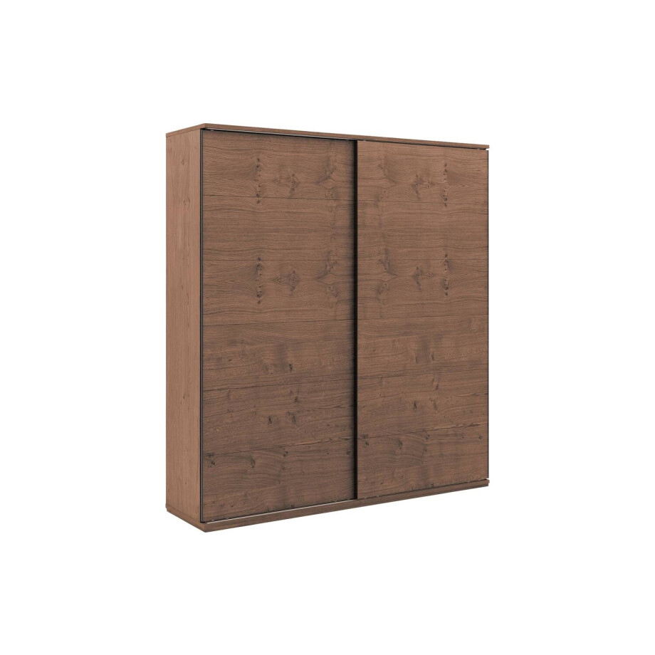 Goossens Excellent Kledingkast Nature, 200 cm breed, 223 cm hoog, 2 hout schuifdeuren Goossens Excellent Kledingkast Nature, 200 cm breed, 223 cm hoog, 2 hout schuifdeuren afbeelding 1