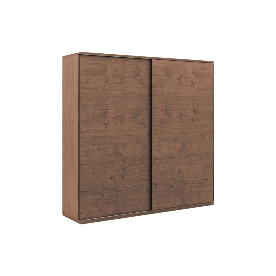 Goossens Excellent Kledingkast Nature, 225 cm breed, 223 cm hoog, 2 hout schuifdeuren Goossens Excellent Kledingkast Nature, 225 cm breed, 223 cm hoog, 2 hout schuifdeuren afbeelding 1