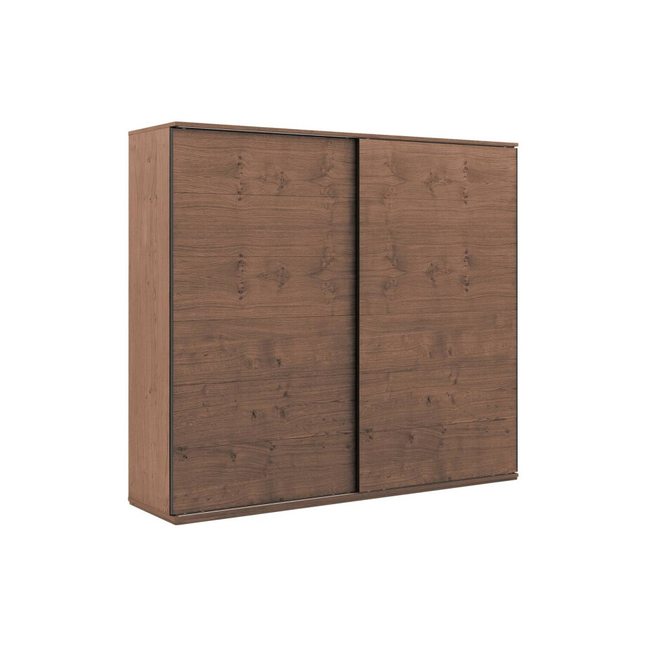 Goossens Excellent Kledingkast Nature, 250 cm breed, 223 cm hoog, 2 hout schuifdeuren Goossens Excellent Kledingkast Nature, 250 cm breed, 223 cm hoog, 2 hout schuifdeuren afbeelding 1