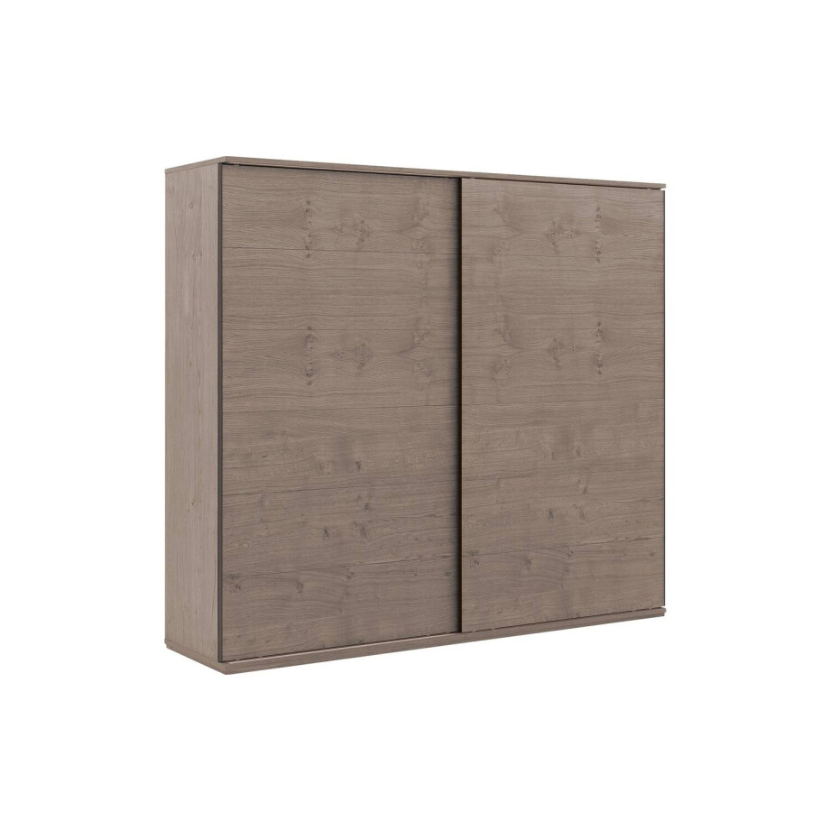 Goossens Excellent Kledingkast Nature, 250 cm breed, 223 cm hoog, 2 hout schuifdeuren Goossens Excellent Kledingkast Nature, 250 cm breed, 223 cm hoog, 2 hout schuifdeuren afbeelding 1