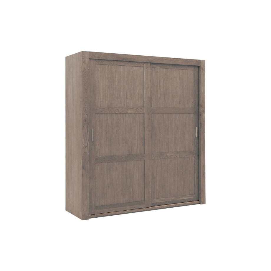 Goossens Excellent Kledingkast Duo, 200 cm breed, 223 cm hoog, 2 x 3 houtpaneel schuifdeuren afbeelding 1