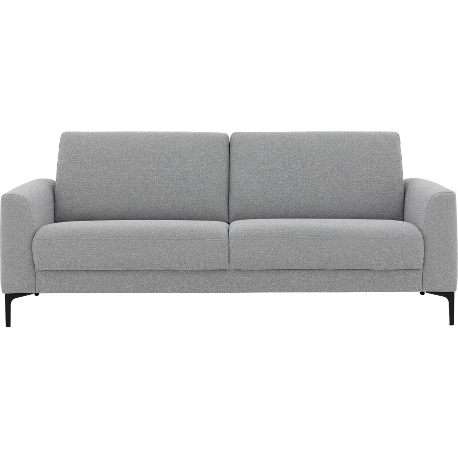 Goossens Bank Dallas lichtgrijs, stof, 3,5-zits, modern design afbeelding 1