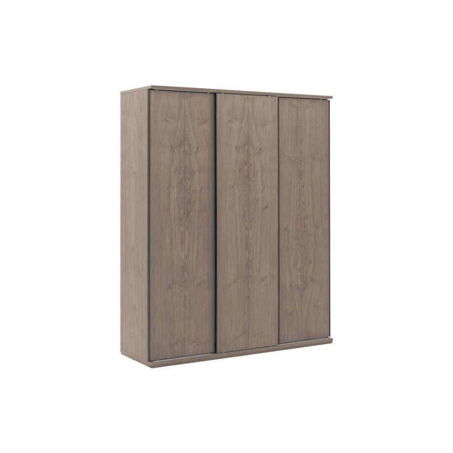 Goossens Excellent Kledingkast Wood, 180 cm breed, 223 cm hoog, 3 hout schuifdeuren Goossens Excellent Kledingkast Wood, 180 cm breed, 223 cm hoog, 3 hout schuifdeuren afbeelding 1