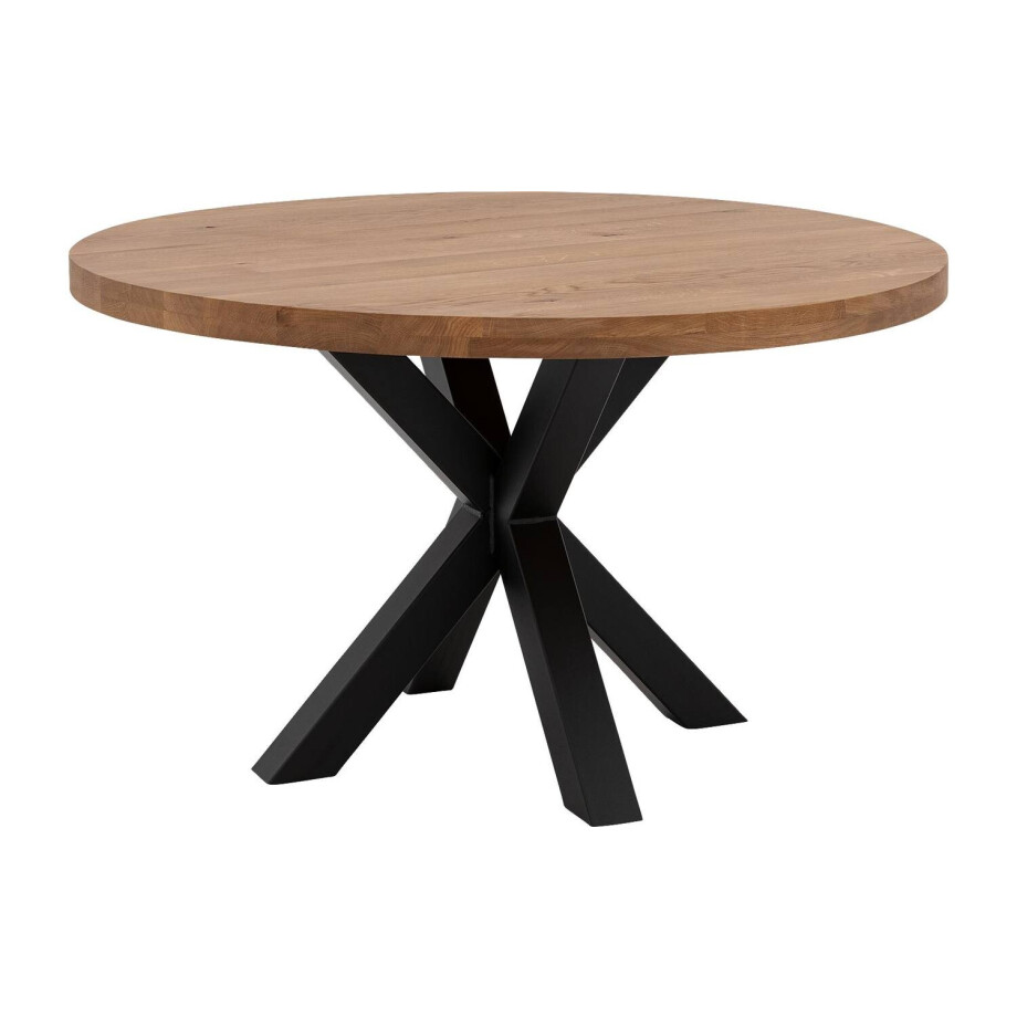 Goossens Eettafel Blade, Strak blad rond 130 x 130 cm 6 cm dik afbeelding 1