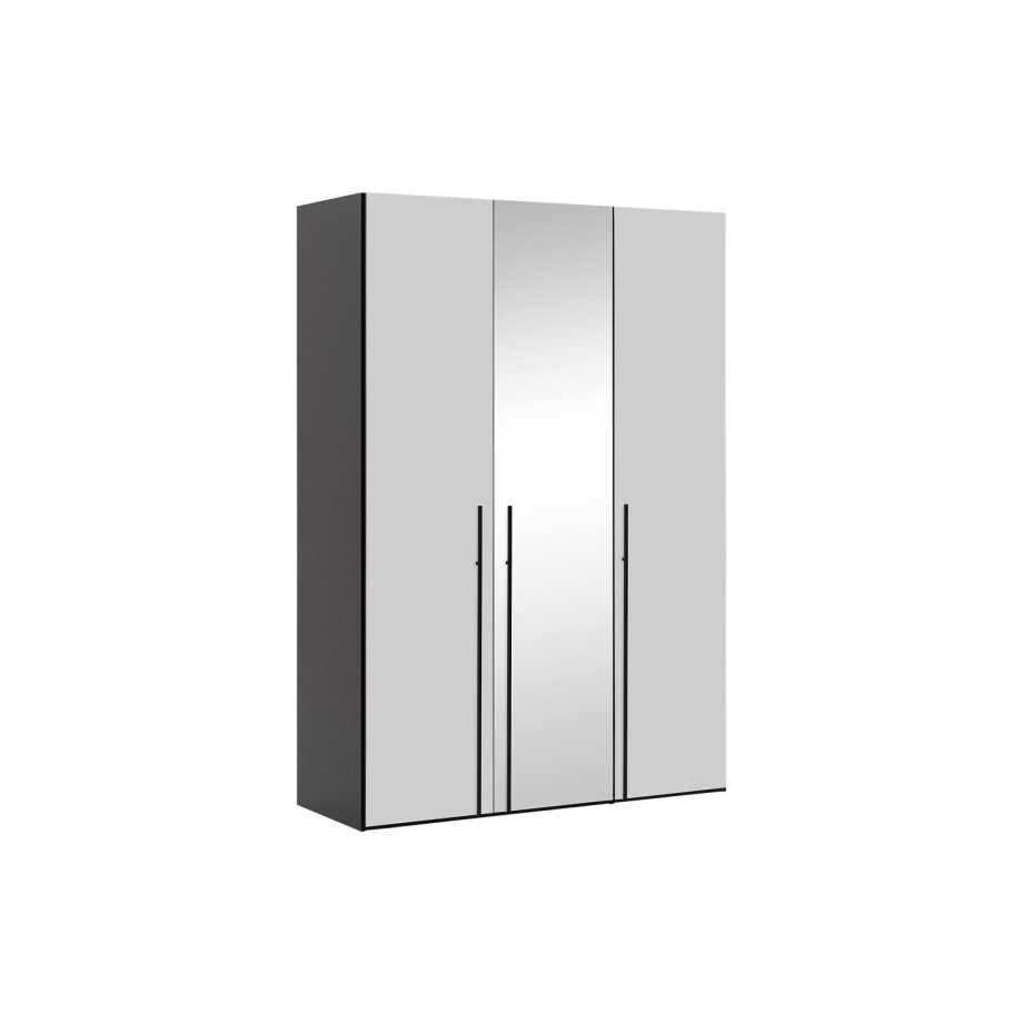 Goossens Kledingkast Easy Storage Ddk, Kledingkast 153 cm breed, 220 cm hoog, 2x glas draaideur en 1x spiegel draaideur midden Goossens Kledingkast Easy Storage Ddk, Kledingkast 153 cm breed, 220 cm hoog, 2x glas draaideur en 1x spiegel draaideur midden afbeelding 1