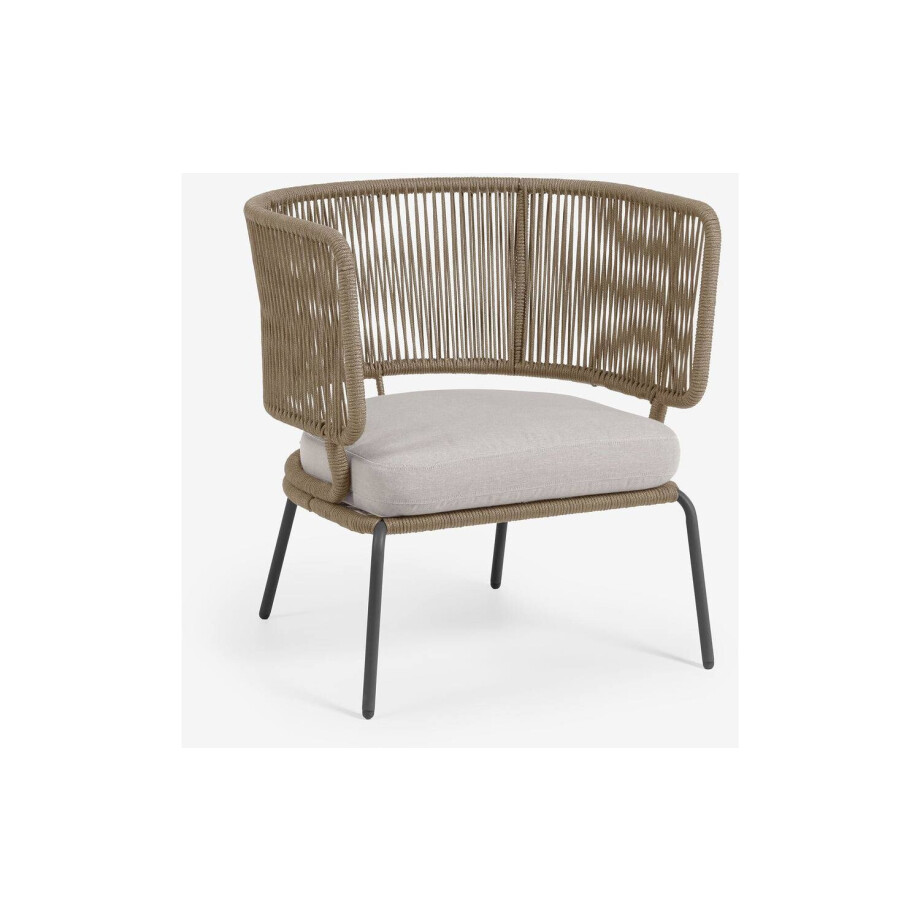 Kave Home Kave Home Loungestoel Nadin, Loungestoel afbeelding 1