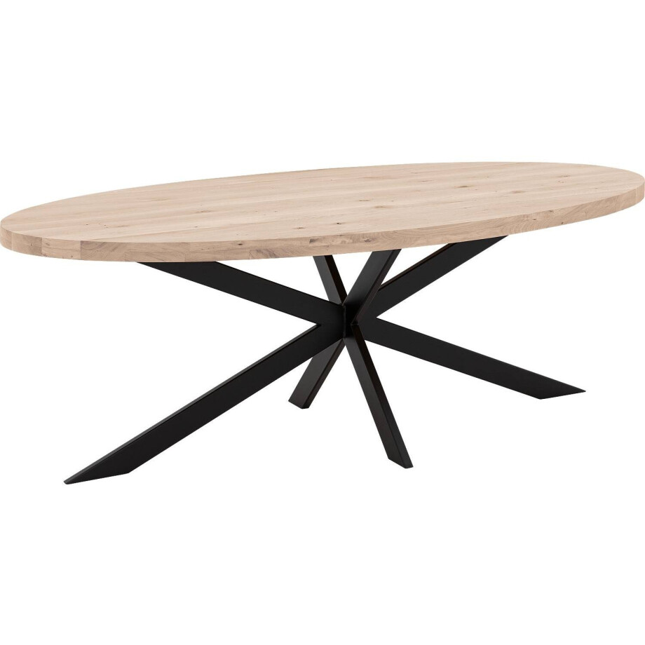 Goossens Eettafel Blade, Strak blad ovaal 180 x 100 cm 6 cm dik afbeelding 1