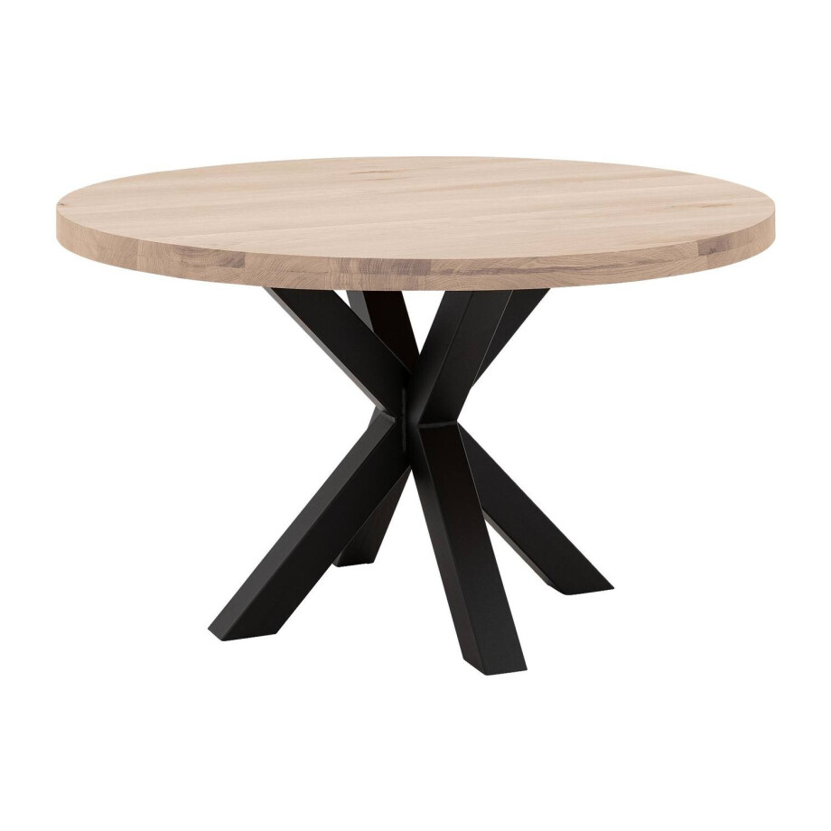 Goossens Eettafel Blade, Strak blad rond 140 x 140 cm 6 cm dik Goossens Eettafel Blade, Strak blad rond 140 x 140 cm 6 cm dik afbeelding 1