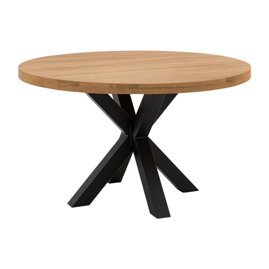 Goossens Eettafel Blade, Strak blad rond 130 x 130 cm 6 cm dik afbeelding 1