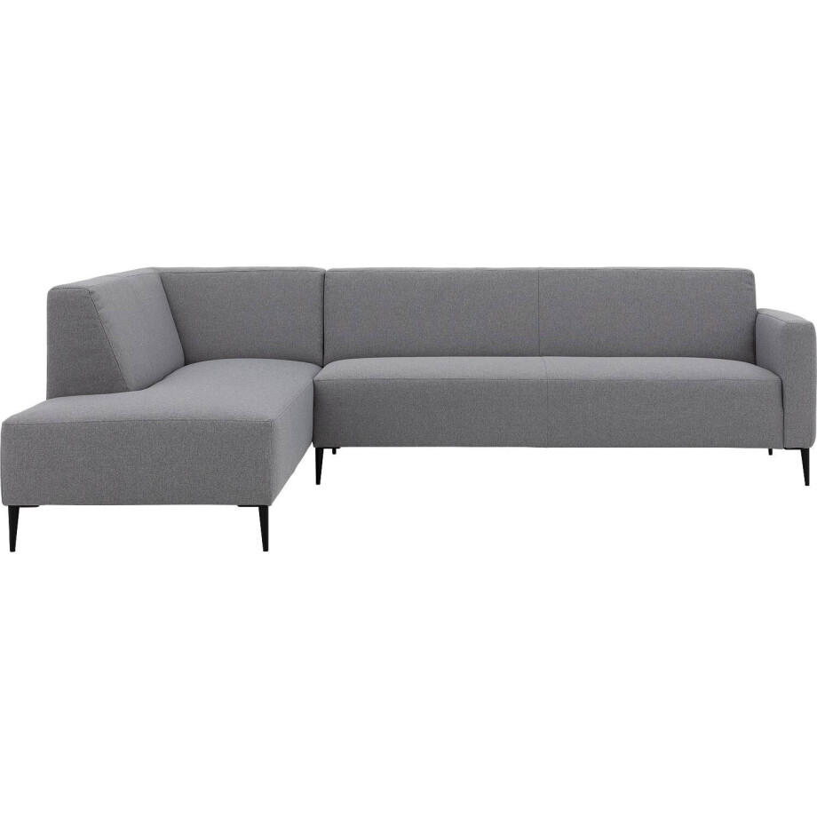 Goossens Bank Key West grijs, stof, 3-zits, modern design met ligelement links Goossens Bank Key West grijs, stof, 3-zits, modern design met ligelement links afbeelding 1