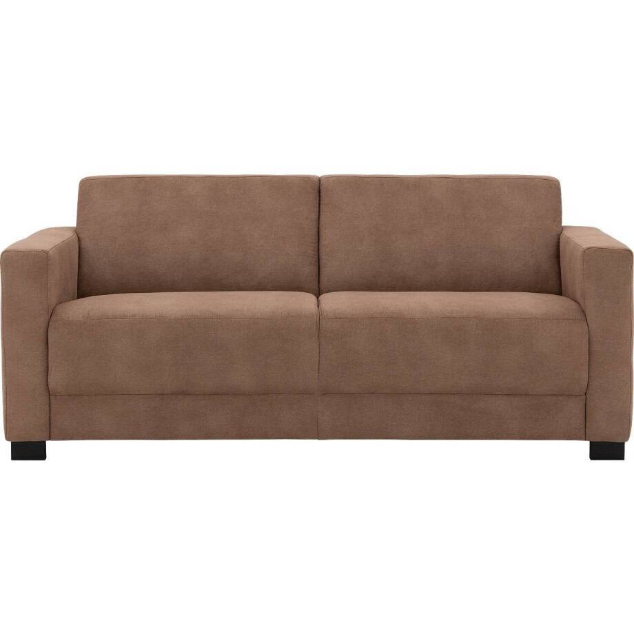 Goossens Bank My Style bruin, microvezel, 2,5-zits, stijlvol landelijk Goossens Bank My Style bruin, microvezel, 2,5-zits, stijlvol landelijk afbeelding 1