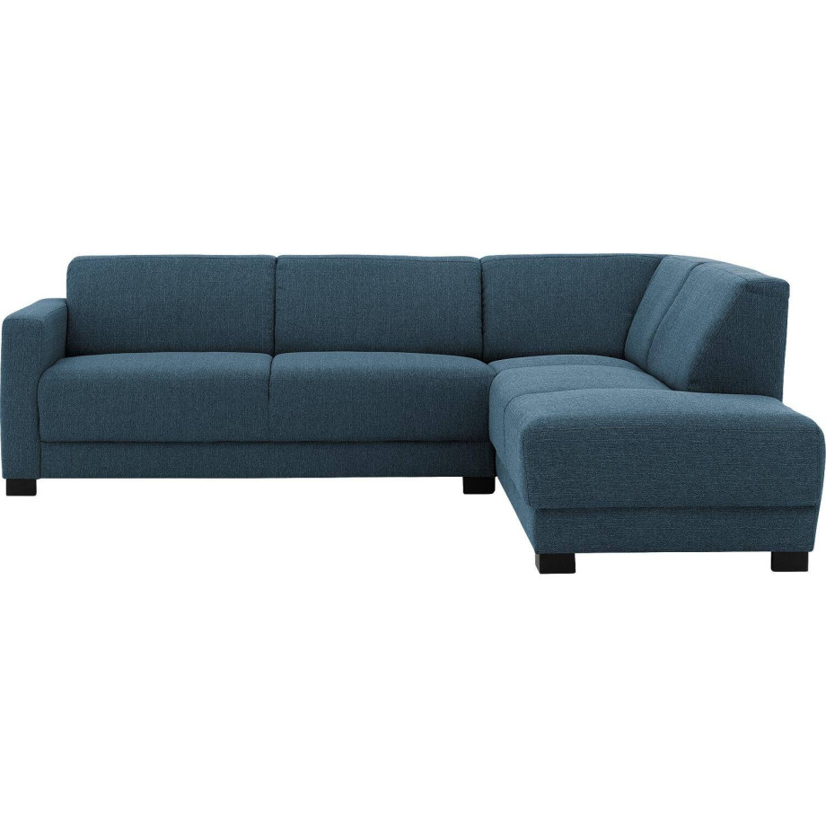 Goossens Zitmeubel My Style blauw, stof, 2,5-zits, stijlvol landelijk met chaise longue rechts afbeelding 1