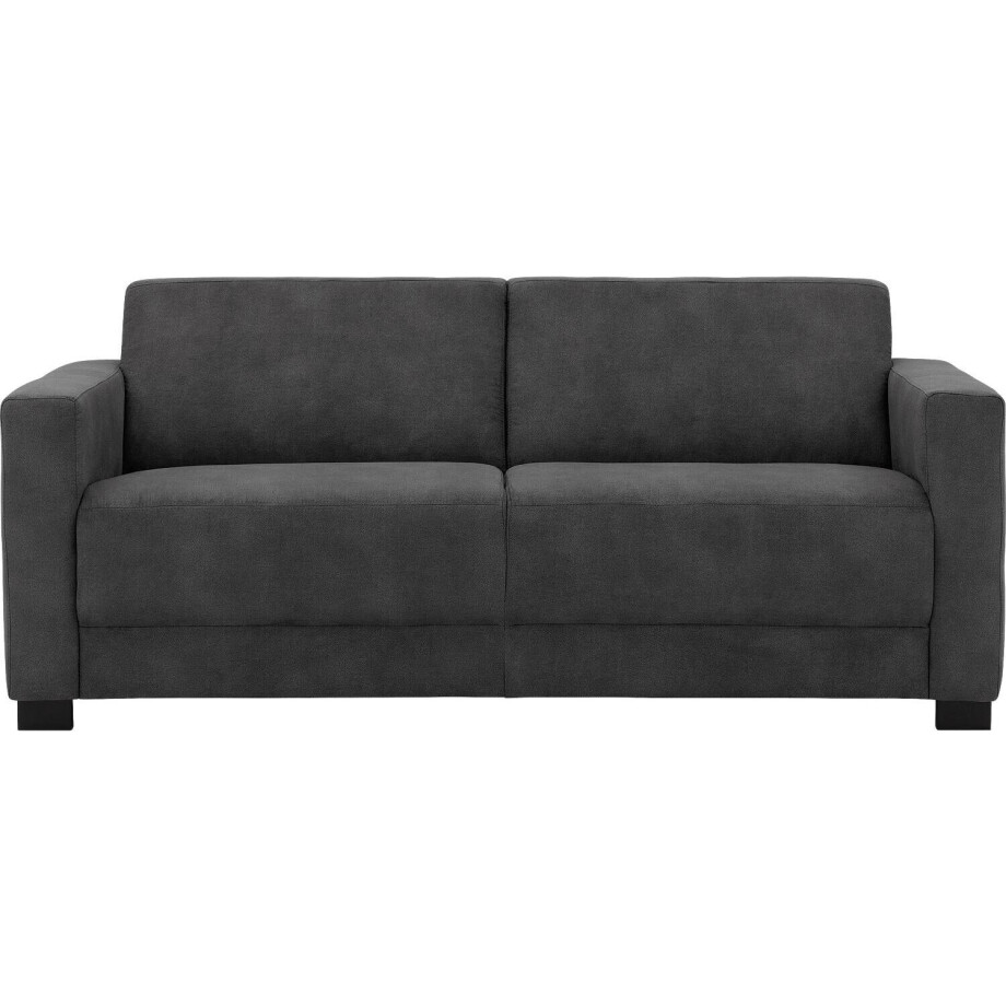 Goossens Bank My Style antraciet, microvezel, 2,5-zits, stijlvol landelijk afbeelding 1