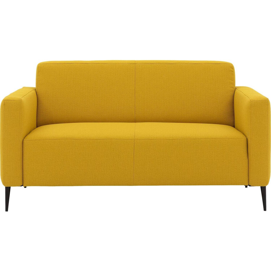 Goossens Bank Key West geel, stof, 2-zits, modern design afbeelding 1