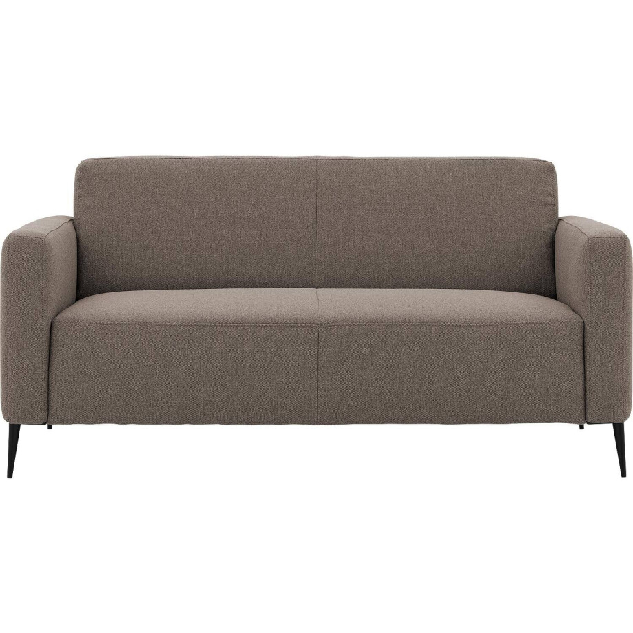 Goossens Bank Key West bruin, stof, 2,5-zits, modern design afbeelding 1