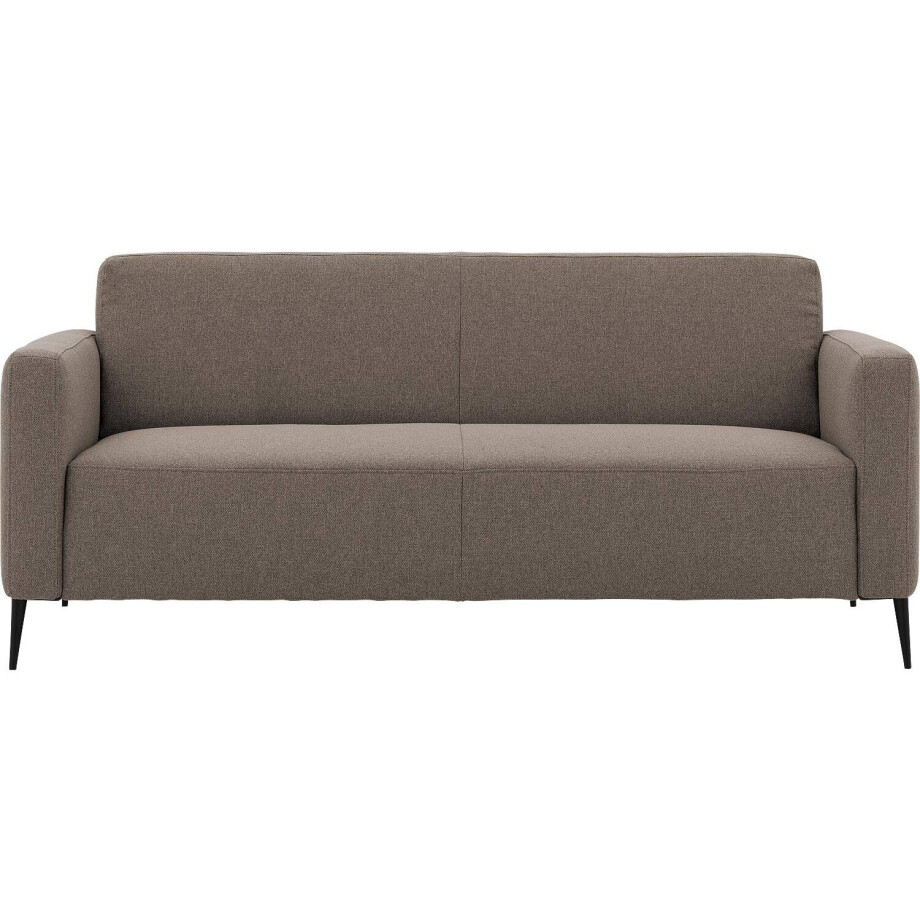 Goossens Bank Key West bruin, stof, 3-zits, modern design afbeelding 1