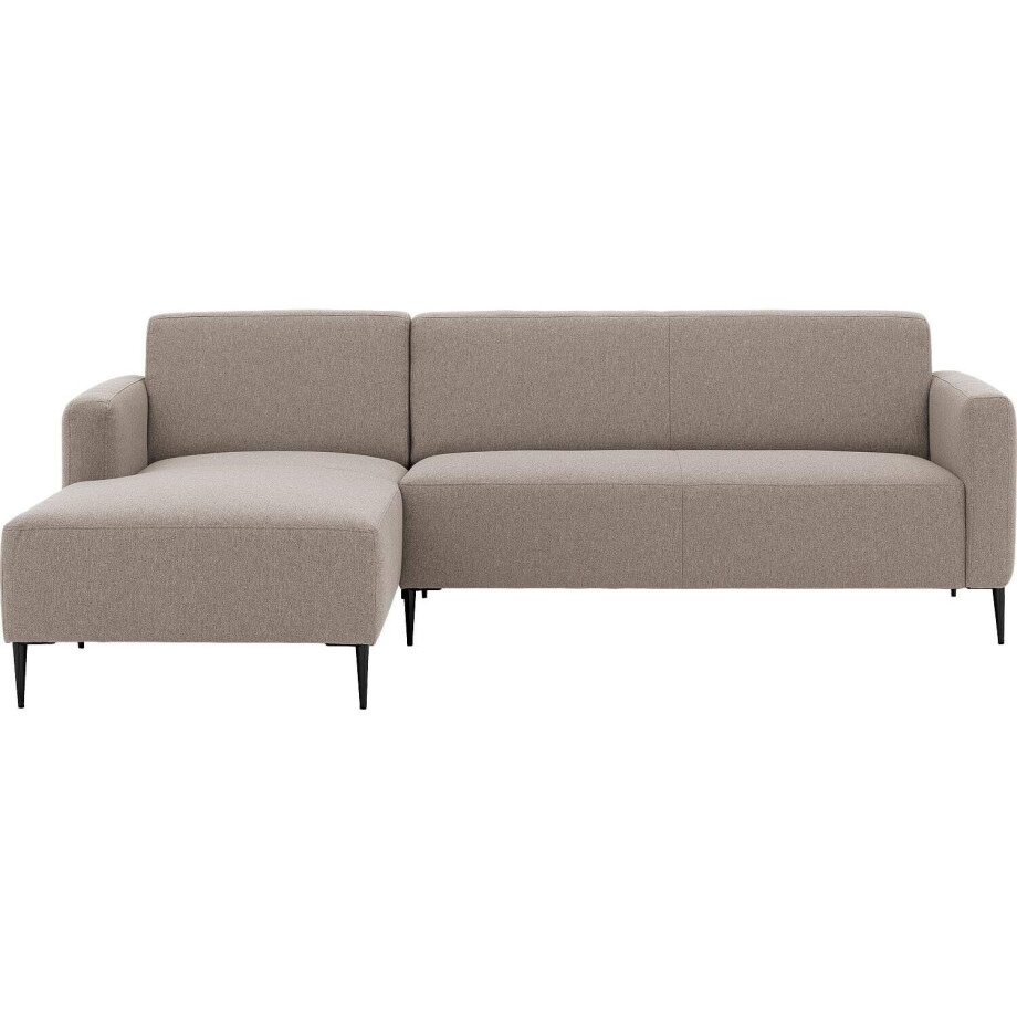 Goossens Bank Key West grijs, stof, 2,5-zits, modern design Goossens Bank Key West grijs, stof, 2,5-zits, modern design afbeelding 1