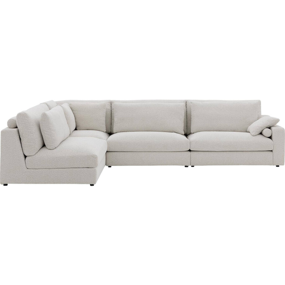 Goossens Hoekbank Odette wit, stof, 1,5-zits, stijlvol landelijk Goossens Hoekbank Odette wit, stof, 1,5-zits, stijlvol landelijk afbeelding 1