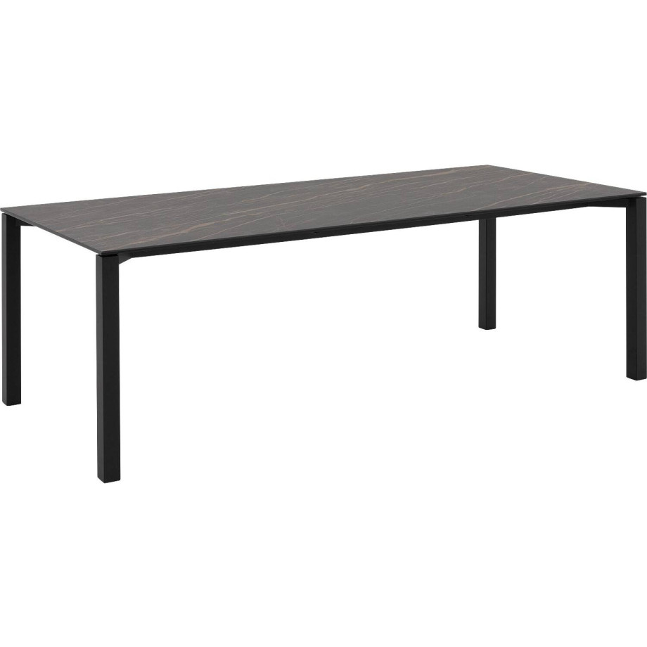 Goossens Excellent Eettafel Cipressen, Rechthoekig 180 x 100 cm met rechte hoeken afbeelding 1