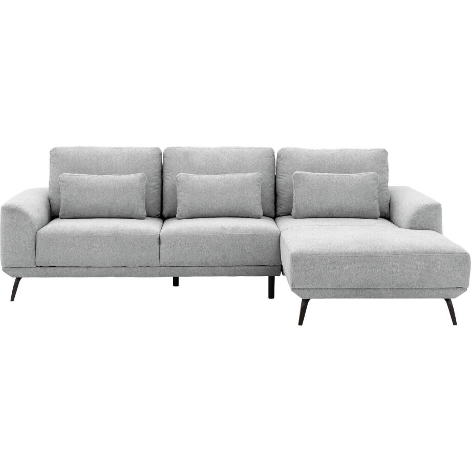 Goossens Excellent Bank Princess Met Elektrisch Uitschuifbaar Zitvlak grijs, stof, 3-zits, elegant chic met chaise longue rechts Goossens Excellent Bank Princess Met Elektrisch Uitschuifbaar Zitvlak grijs, stof, 3-zits, elegant chic met chaise longue rechts afbeelding 1