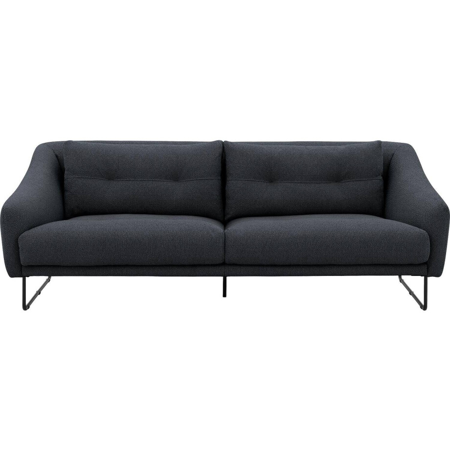 Goossens Excellent Bank Gs-2105 blauw, stof, 3-zits, elegant chic Goossens Excellent Bank Gs-2105 blauw, stof, 3-zits, elegant chic afbeelding 1