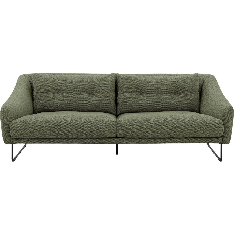 Goossens Excellent Bank Gs-2105 groen, stof, 3-zits, elegant chic Goossens Excellent Bank Gs-2105 groen, stof, 3-zits, elegant chic afbeelding 1