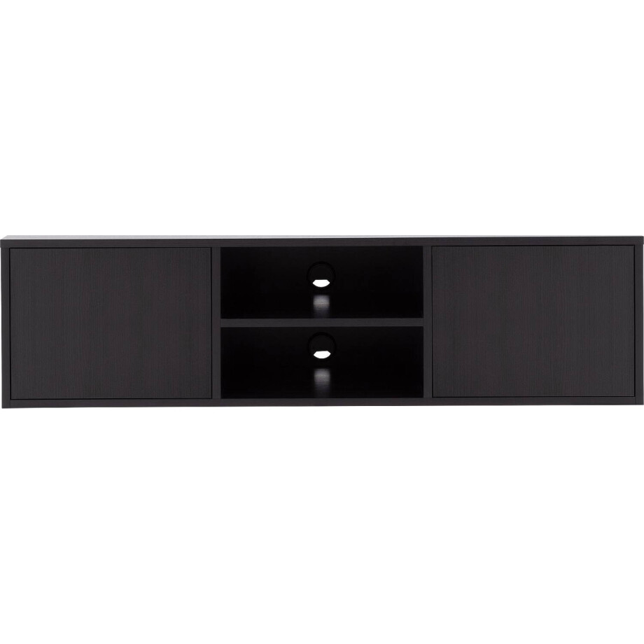 Goossens Basic Tv Meubel Madrid, 2 deuren 2 open vakken Goossens Basic Tv Meubel Madrid, 2 deuren 2 open vakken afbeelding 1