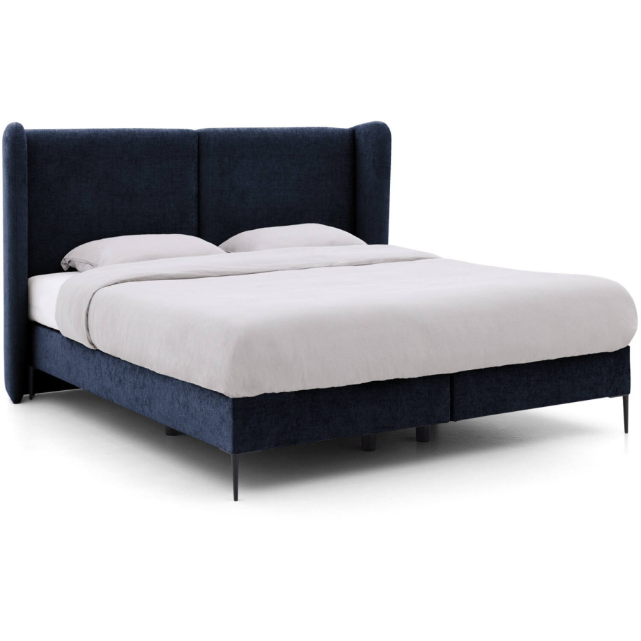 Goossens Boxspring Ease Classic Incl. Matras, Vlak 180 x 200 cm (=2x 90 x 200 cm) met hoofdbord + 2x matras shapes 1 afbeelding 1