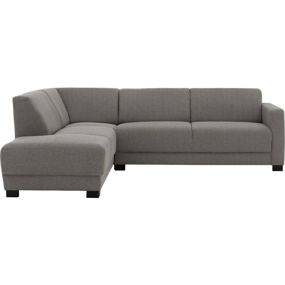 Goossens Bank My Style grijs, stof, 2,5-zits, stijlvol landelijk met ligelement links afbeelding 1