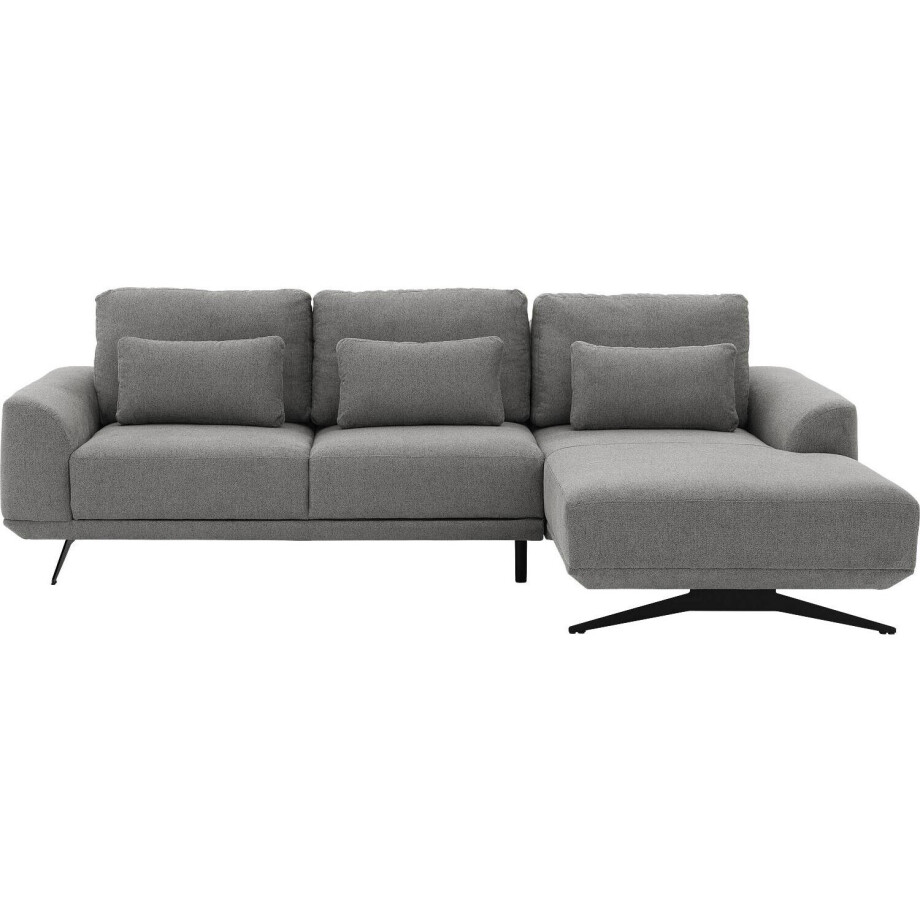 Goossens Excellent Bank Princess Met Elektrisch Uitschuifbaar Zitvlak grijs, stof, 3-zits, elegant chic met chaise longue rechts Goossens Excellent Bank Princess Met Elektrisch Uitschuifbaar Zitvlak grijs, stof, 3-zits, elegant chic met chaise longue rechts afbeelding 1