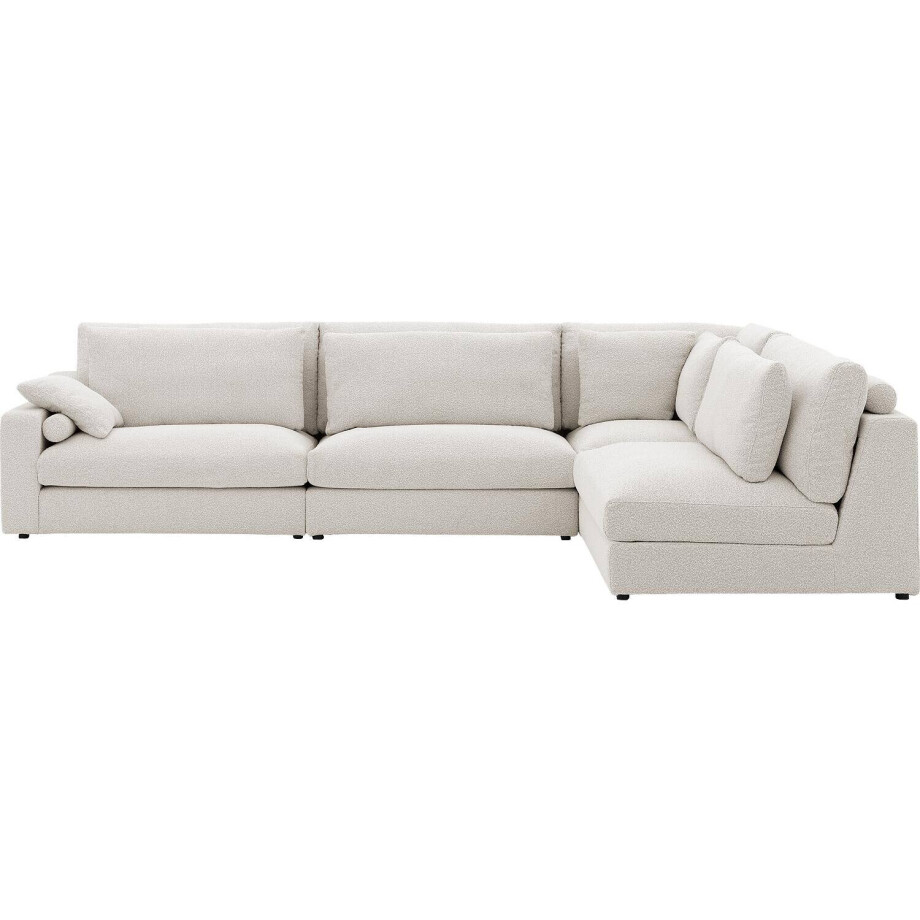 Goossens Hoekbank Odette wit, stof, 1,5-zits, stijlvol landelijk Goossens Hoekbank Odette wit, stof, 1,5-zits, stijlvol landelijk afbeelding 1