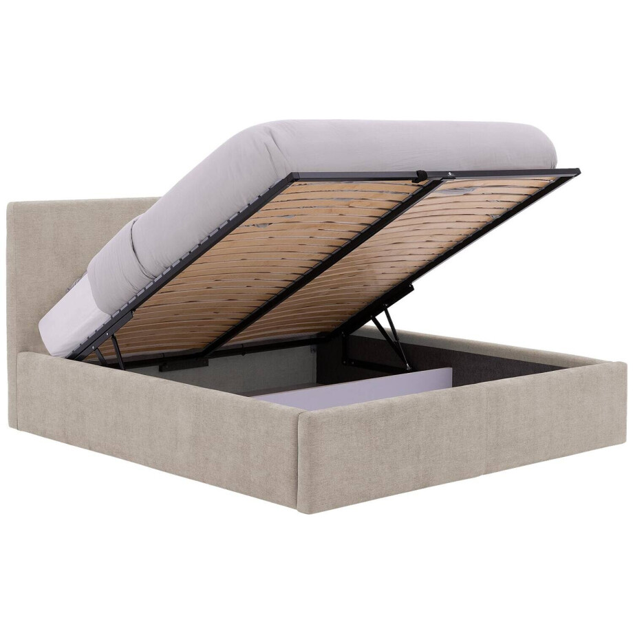 Goossens Bedframe Mysen Storage, 180 x 200 cm met storage, met 2x lattenbodem Goossens Bedframe Mysen Storage, 180 x 200 cm met storage, met 2x lattenbodem afbeelding 1