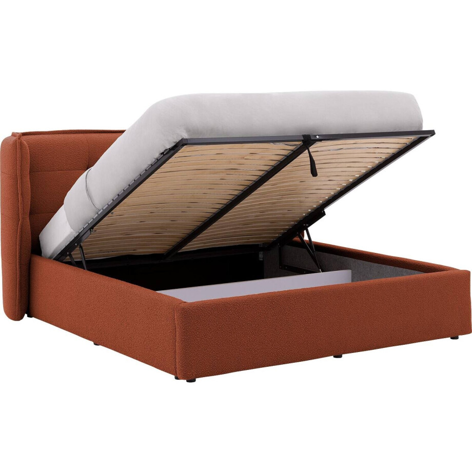 Goossens Gestoffeerd Bedframe Canon, 180 x 200 cm met storage, met 2x lattenbodem Goossens Gestoffeerd Bedframe Canon, 180 x 200 cm met storage, met 2x lattenbodem afbeelding 1