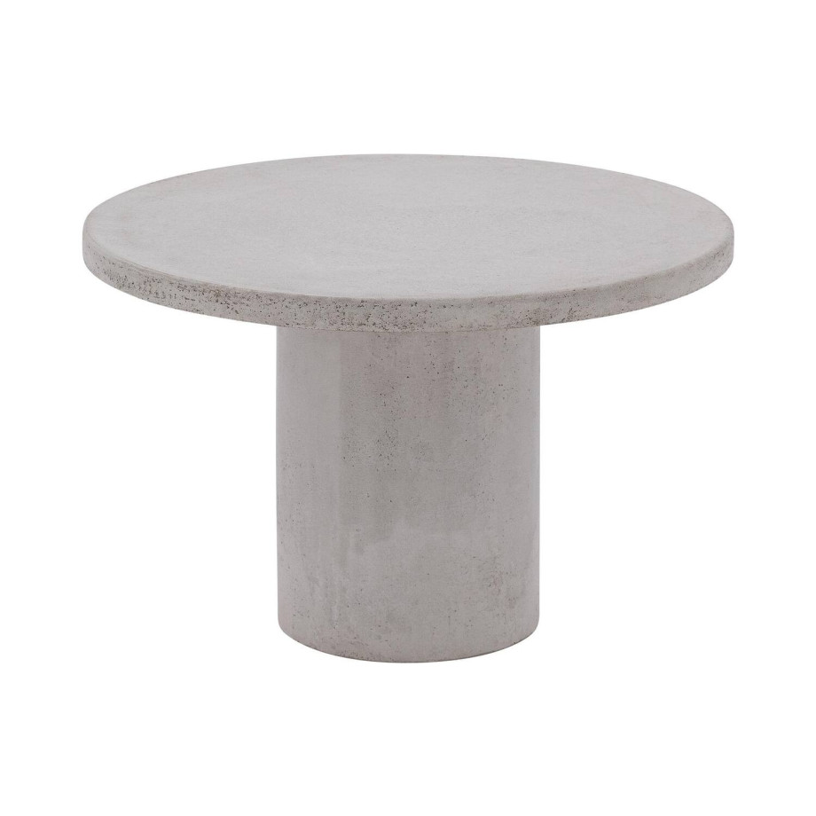 Goossens Salontafel Stone rond, beton grijs, urban industrieel, 50 x 31 x 50 cm afbeelding 1